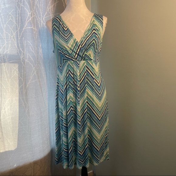 St Johns Bay Geometric Sun Dress 